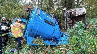 El accidente en la Ruta 12 fue a la altura de Islas del Ibicuy.