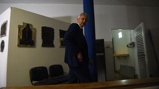 Carloni. El vicepresidente canalla hizo una pausa en la reunión dirigencial y dialogó con los medios sobre el arribo de Tevez.