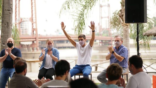 Reunión de la Juventud Radical del sector que conduce Maximiliano Pullaro.