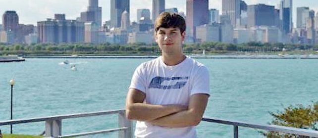 Tomás Saraví en una fotografía tomada durante su estadía en Estados Unidos