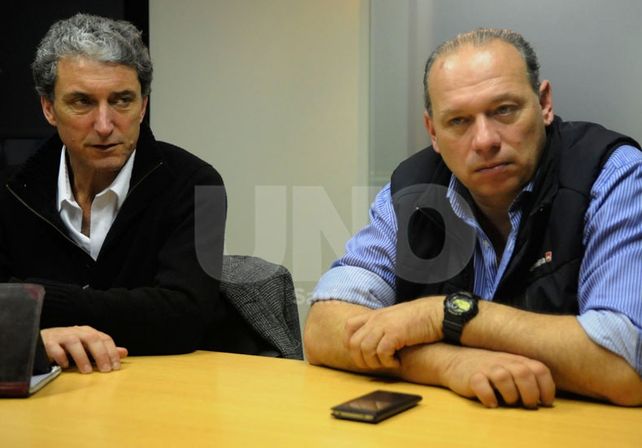 Pepe Scioli, Berni y Domínguez en Santa Fe