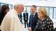 La canciller argentina Susana Malcorra habló con el Papa Francisco durante una hora en el Vaticano.&nbsp;