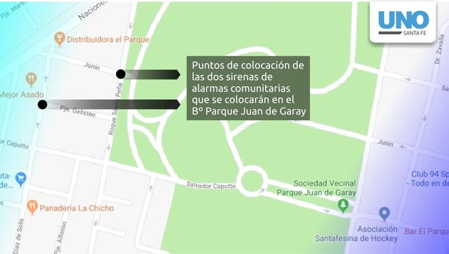 Instalarán alarmas comunitarias en el barrio Parque Juan de Garay