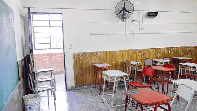 Aulas vacías. Con negociaciones lentas y una coyuntura nacional adversa