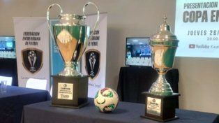 Los trofeos de la Copa Entre Ríos 2024-2025.