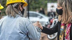 Lanzamiento de la Sensibilización en Género destinada a trabajadores de la construcción. Dialogó con los medios la vicegobernadora Laura Stratta y la presidenta de la Cámara de la Construcción, Laura Hereñú. Lanzamiento de la Sensibilización en Género destinada a trabajadores de la construcción. Dialogó con los medios la vicegobernadora Laura Stratta y la presidenta de la Cámara de la Construcción, Laura Hereñú.