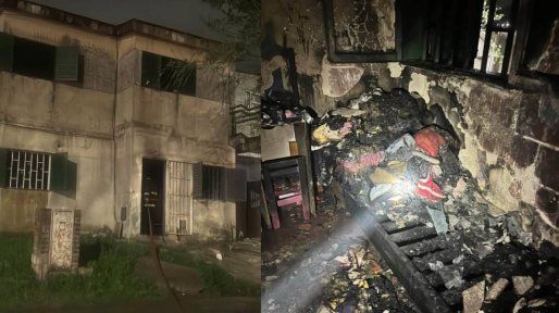 Un hombre fue hospitalizado tras el incendio de vivienda en Paraná