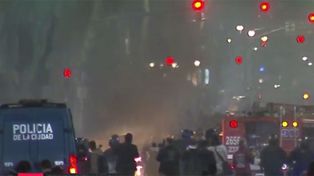 Violentos incidentes tras la marcha por Santiago Maldonado