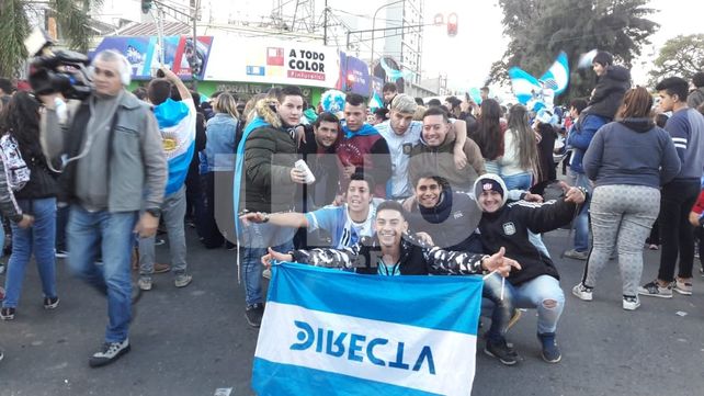 Santa Fe festejó la clasificación de la Argentina