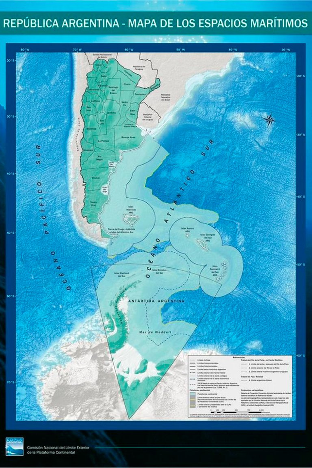 El nuevo mapa de la Argentina tiene a Santa Fe en el norte
