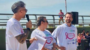 Se realizó por primera vez en Santo Tomé una caminata para concientizar sobre el cáncer de mama