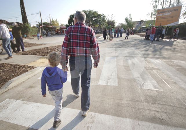Se habilitaron las obras de pavimento definitivo de dos cruces de calle