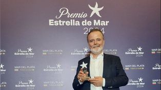 El actor rosarino Luis Machín ganó el Estrella de Mar por su actuación en la obra La última sesión de Freud.