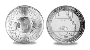 El Banco Central lanzó monedas de colección por el Mundial 2026