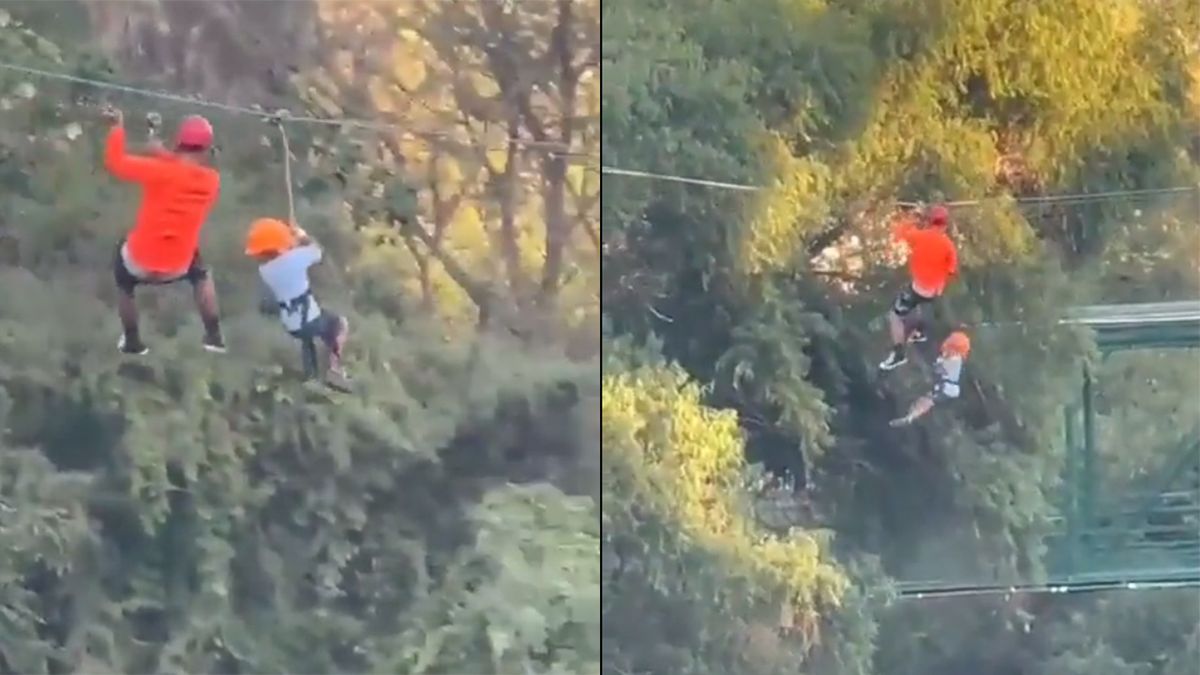 Un nene cayó desde 12 metros tras romperse el arnés de una tirolesa