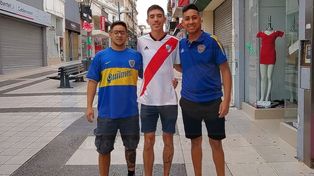La previa de Boca y River se ve en las calles de Paraná