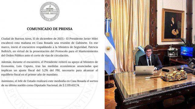 &nbsp;Javier Milei señaló que realizaron un ajuste híper ortodoxo con sinceramiento de mercado de cambios y reestructuración del Banco Central.