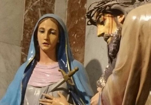 Conmoción en San Luis por el milagro de una Virgen que llora