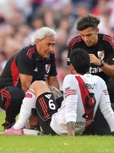 Driussi se desgarró nuevamente y se pierde el debut de River en el semestre por Copa Argentina