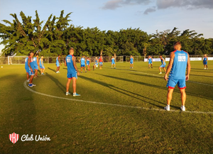 Último trabajo de Unión en el predio de Cruzeiro