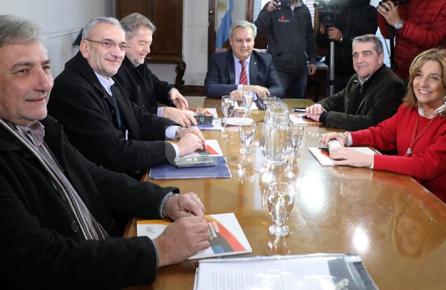 Encuentro. En la primera reunión estuvieron Rubén Michlig