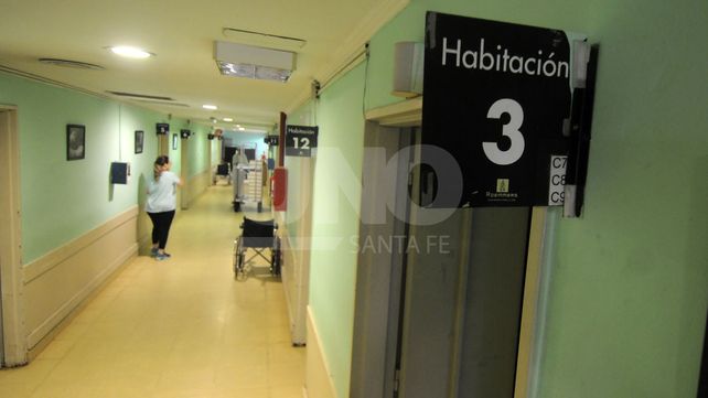 Pasillos del hospital Iturraspe.