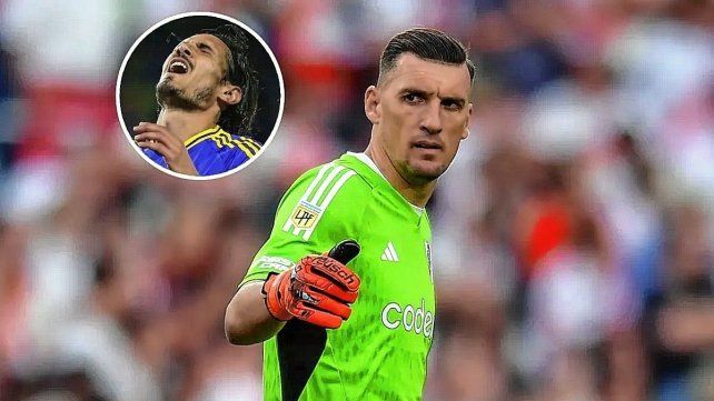 Franco Armani se refirió a la ausencia de Cavani: No nos fijamos en eso.