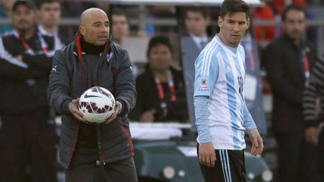 Zurdo y Leo. Sampaoli y Messi