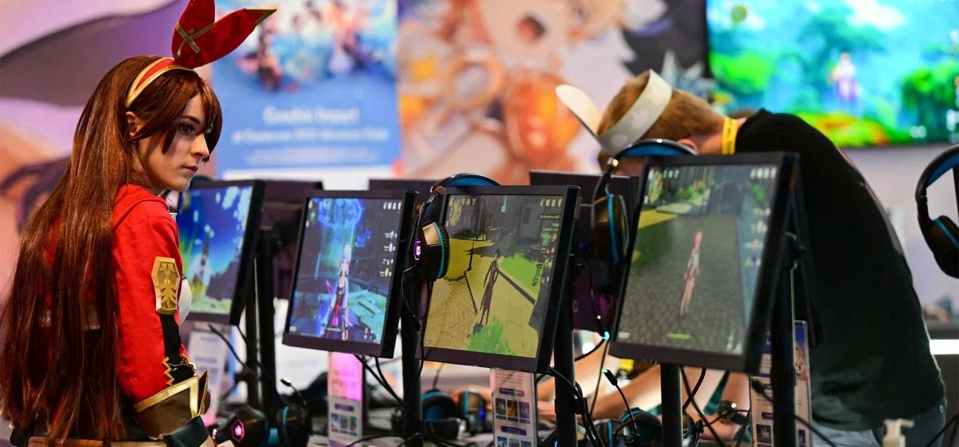 Un cosplayer durante la convención de juegos Gamescom en Colonia, Alemania. Foto EFE/EPA