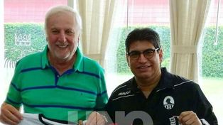 Camaradería en la previa entre ambos presidentes
