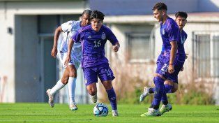 El seleccionado argentino Sub 20 goleó este jueves en un amistoso.