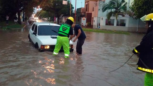El temporal provocó anegamientos en Concepción del Uruguay