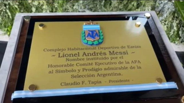 La AFA rebautiza el predio de Ezeiza con el nombre Lionel Andrés Messi