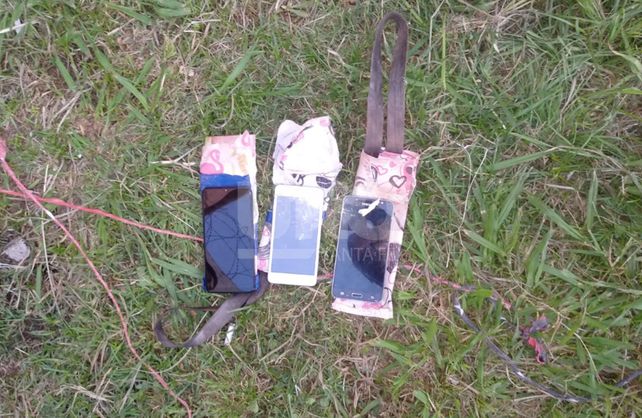 Celulares incautados en la cárcel de Coronda. Foto: Archivo&nbsp;