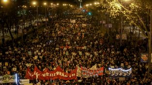 Miles de españoles salieron a la calle contra el calentamiento global