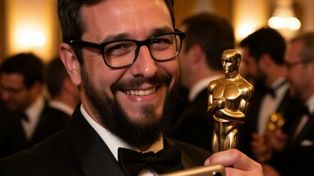 La imagen creada con IA que creo Ale Paul, el diseñador argentino responsable de la tipografía de Anora, la película ganadora del Oscar