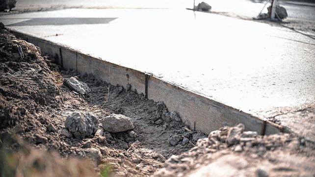 Trabajos de bacheo en la ciudad de Santa Fe