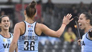 Bautismo de gol para la santafesina Antoniazzi con la camiseta de Las Leonas.