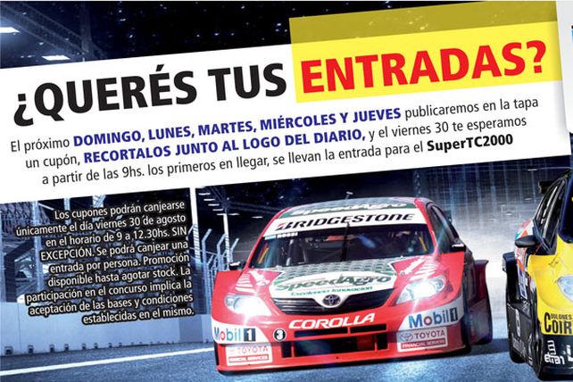Diario UNO te invita a ver el Súper TC 2000