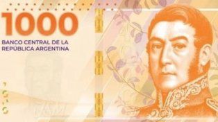 San Martín vuelve a los billetes, será la cara del de $1.000