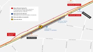 Por trabajos de ASSA, se realizará un desvío en la Ruta 1