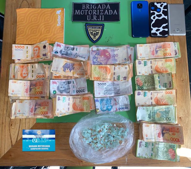Parte de lo decomisado a la banda de la cerámica.