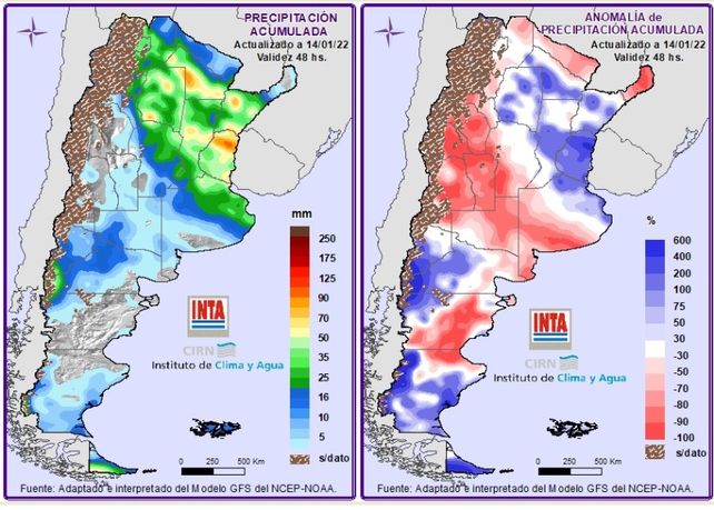 Dónde y cuánto va a llover en los próximos días