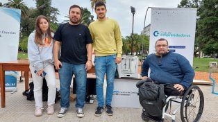Magalí Moreira, Pablo Galarda, Augusto Baudino y Víctor Sanchez.