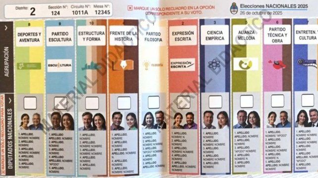 Las elecciones se llevarán a cabo en octubre ara renovar de manera parcial el congreso. Así será la boleta usada en Santa Fe Las elecciones se llevarán a cabo en octubre ara renovar de manera parcial el congreso. Así será la boleta usada en Santa Fe