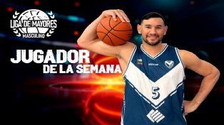 Martín Chervo fue elegido el MVP de la Semana 6 de la Liga Provincial.