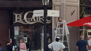 Desde este viernes la esquina de El Cairo pasará a lucir los nombres de Fontanarrosa y Serrat.&nbsp;