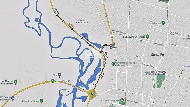 Tramo 1. El trayecto que comprenderá la primera parte de las obras de iluminación en la Circunvalación Oeste. Se licitará a final del mes de junio.&nbsp;