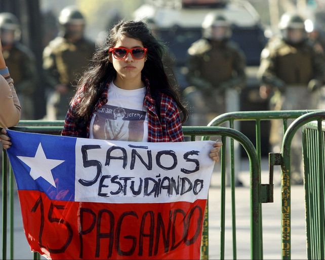 La política educativa del pinochetismo fue cuestionada por el movimiento estudiantil.