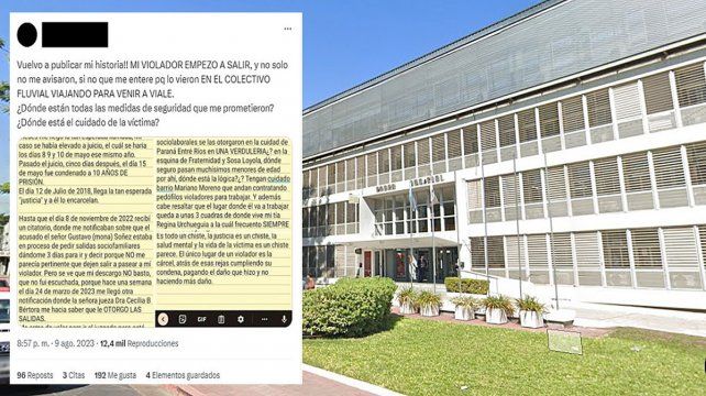 A raíz del comunicado que realizó el área de prensa del STJER para aclarar la situación de salidas transitorias de Gustavo Fabián Mona Sóñez